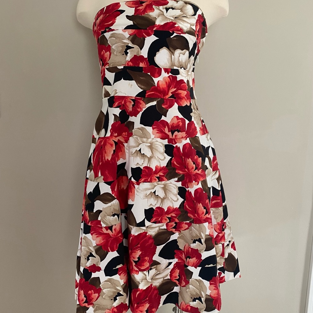 Floral Fit and Flare dress with POCKETS